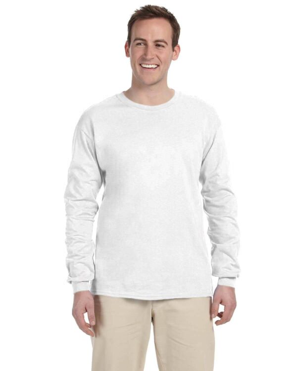 Gildan Adult Ultra Cotton 10 oz./lin. yd. Long-Sleeve T-Shirt | G240 - Image 2